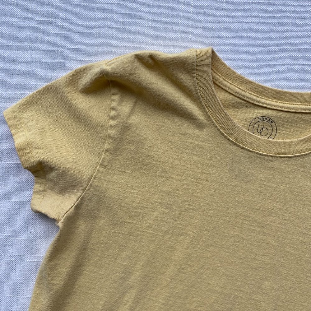 urban outfitters 100% cotton yellow shirt